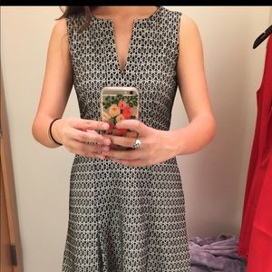 JCrew Eyelet Dress Size 4 Black and White